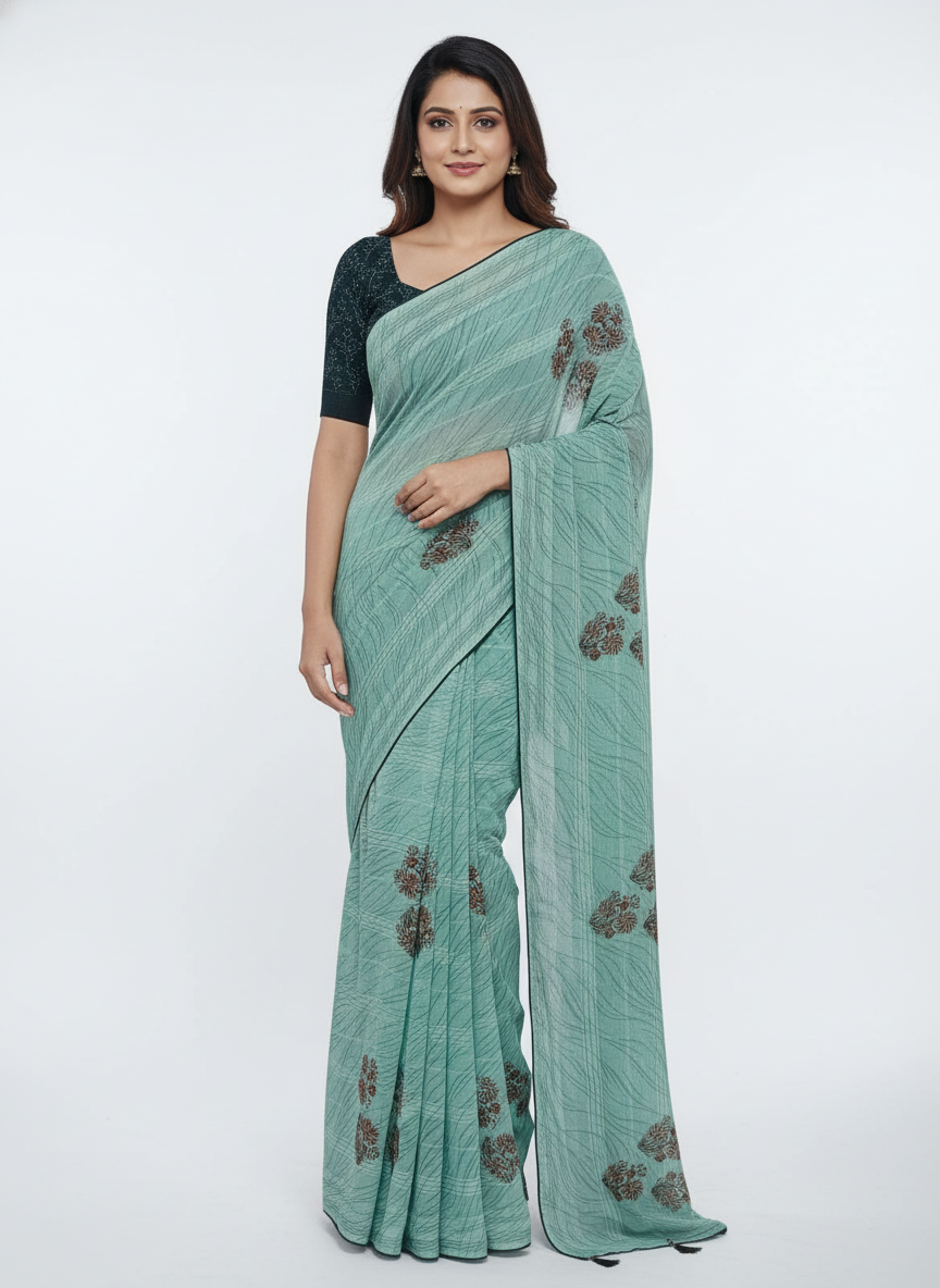 KALAM KARI PRINTED SAREE