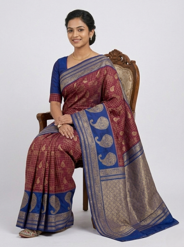 KATPADAR TISSUE SAREE D-3329