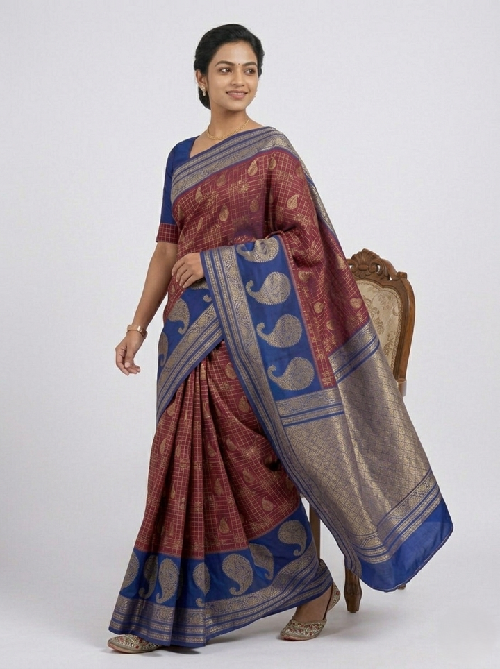KATPADAR TISSUE SAREE D-3329