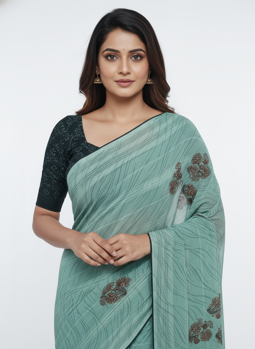 KALAM KARI PRINTED SAREE