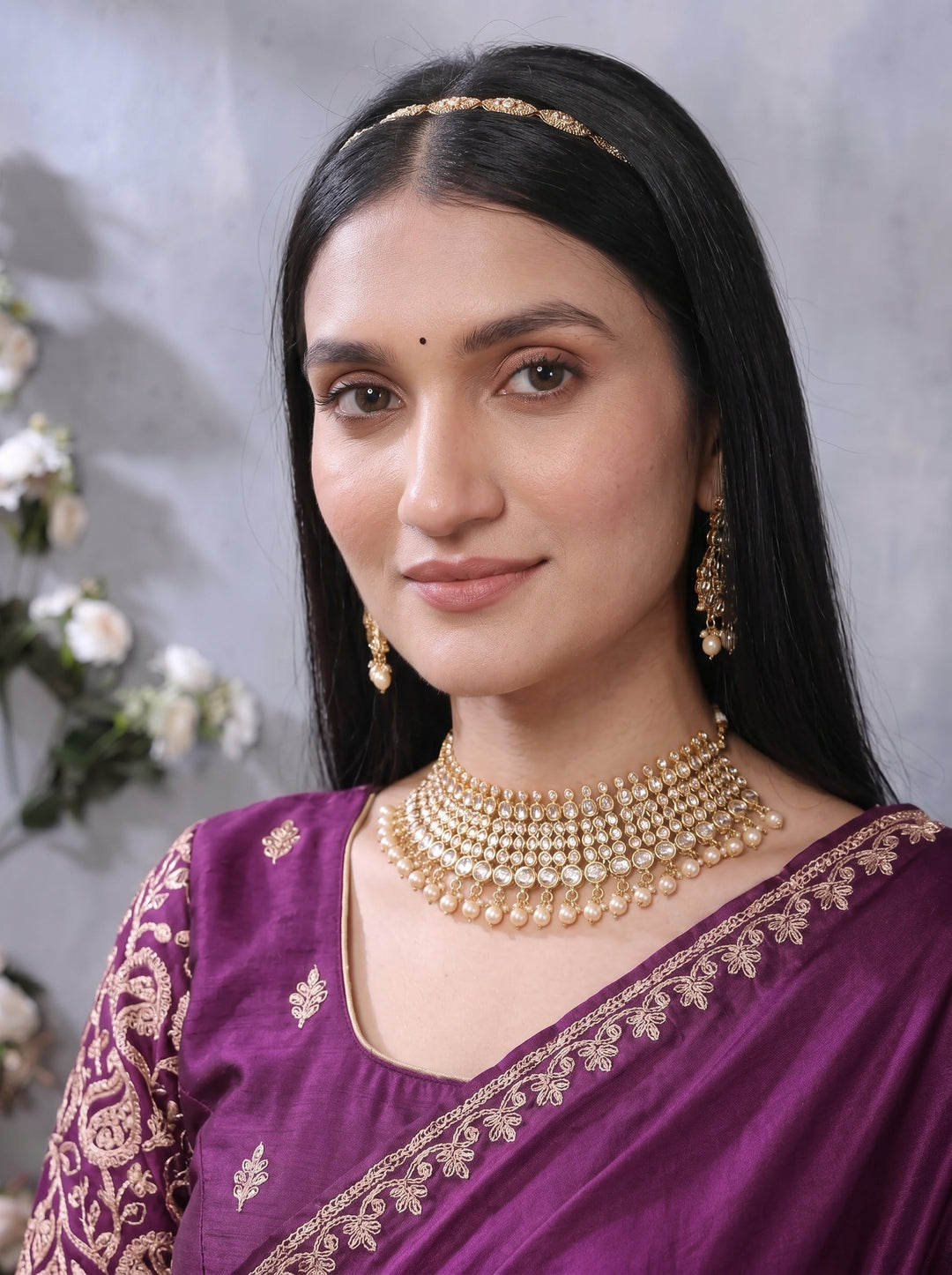 PREMIUM SOFT DILMOHI SILK SAREE WITH SCALLOPED EMBROIDERY BORDER & HEAVY WORK BLOUSE PIECE