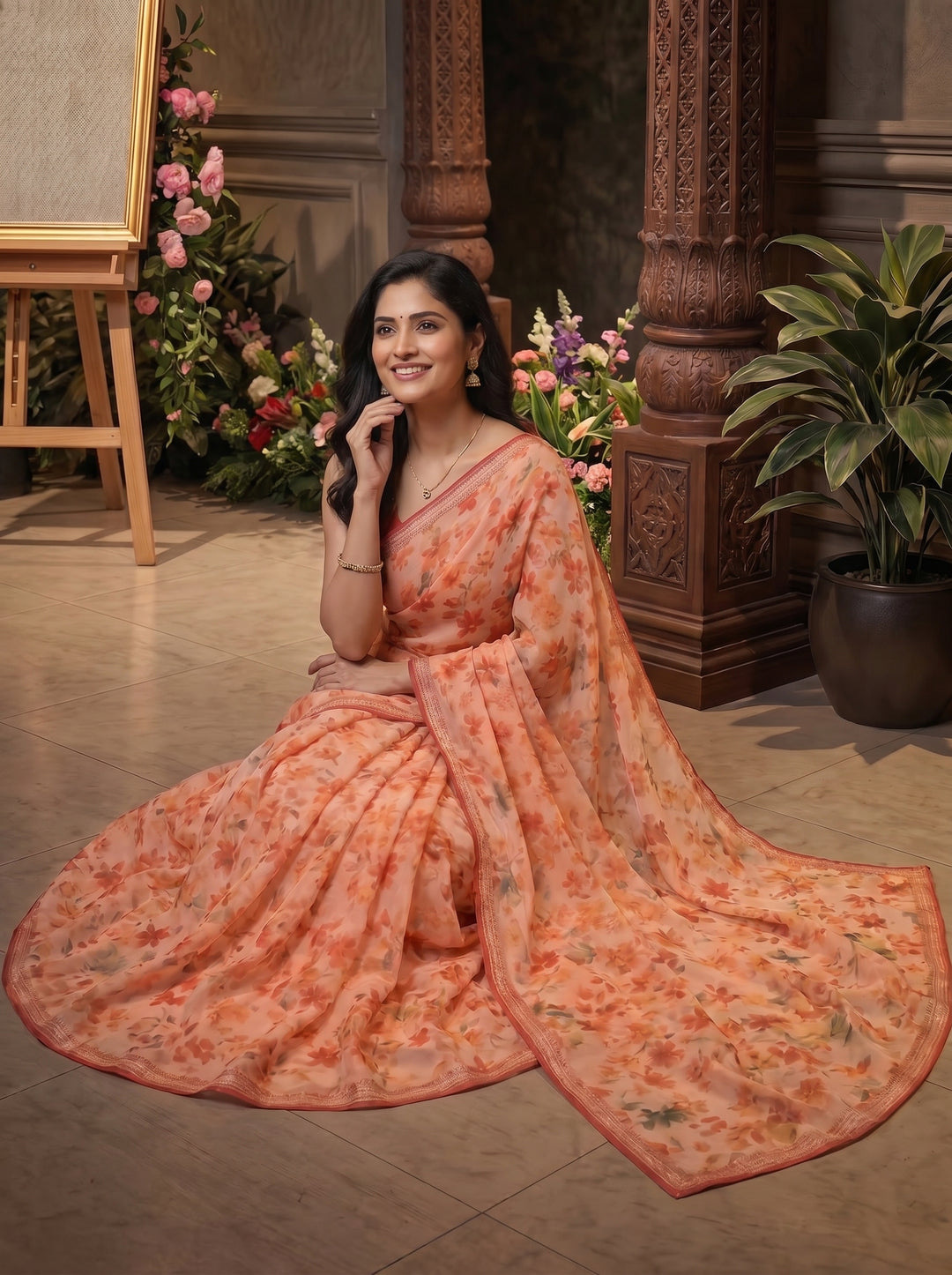 Serene Silhouettes Saree