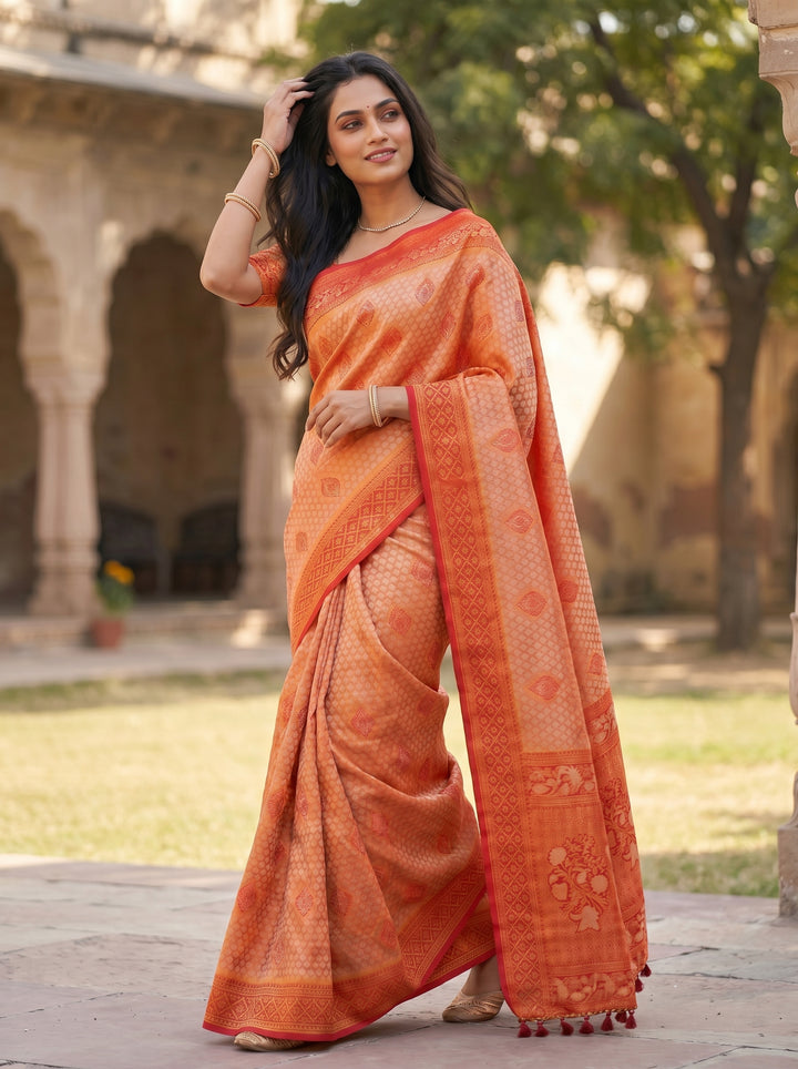 SWAROVSKI TASSELS SOUTH INDIAN SAREE