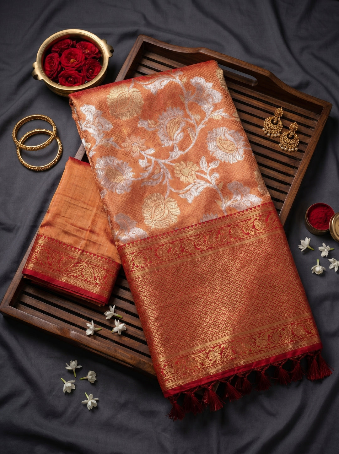 GT SWAROVSKI SOUTH INDIAN SAREE
