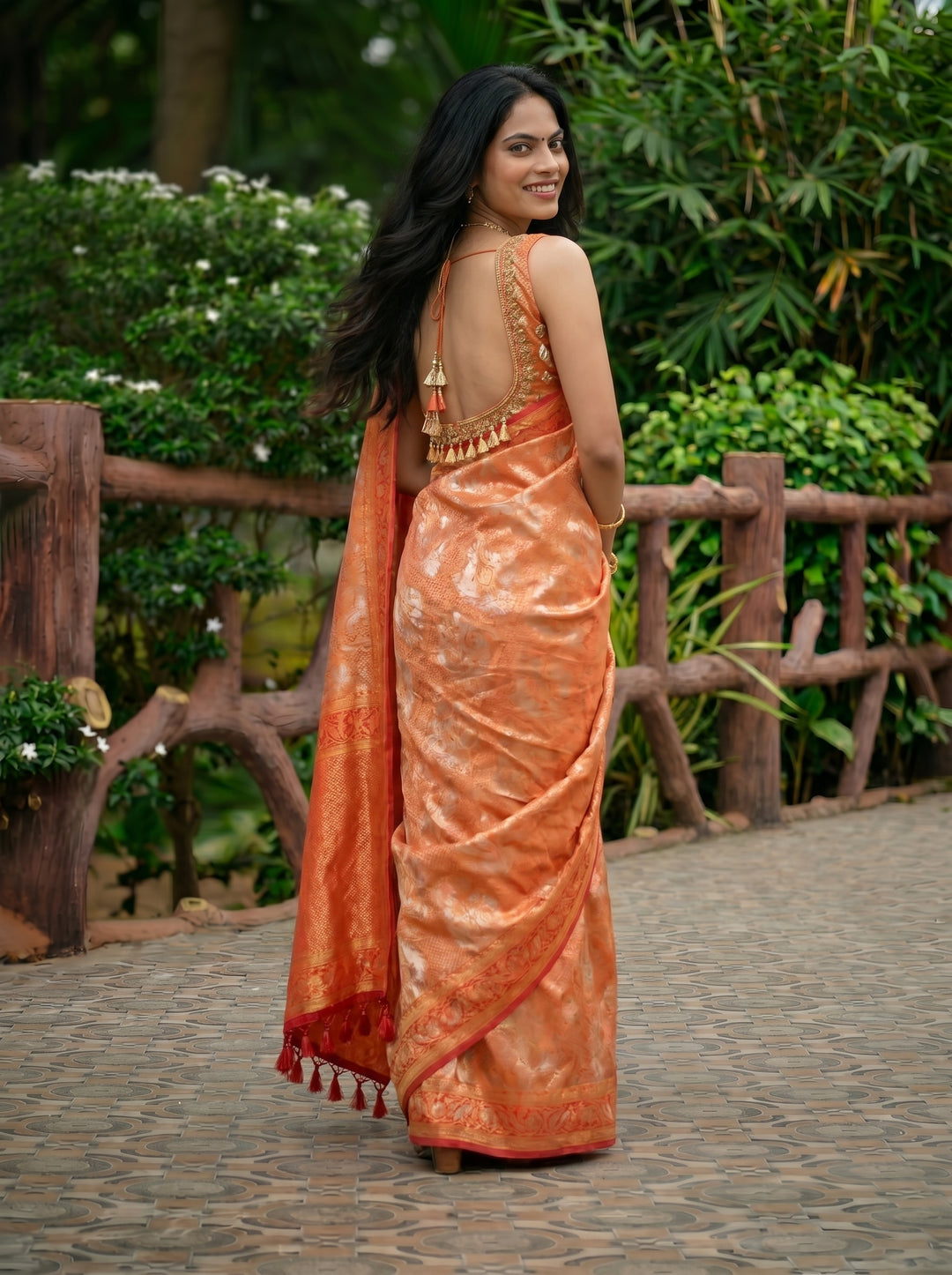 GT SWAROVSKI SOUTH INDIAN SAREE