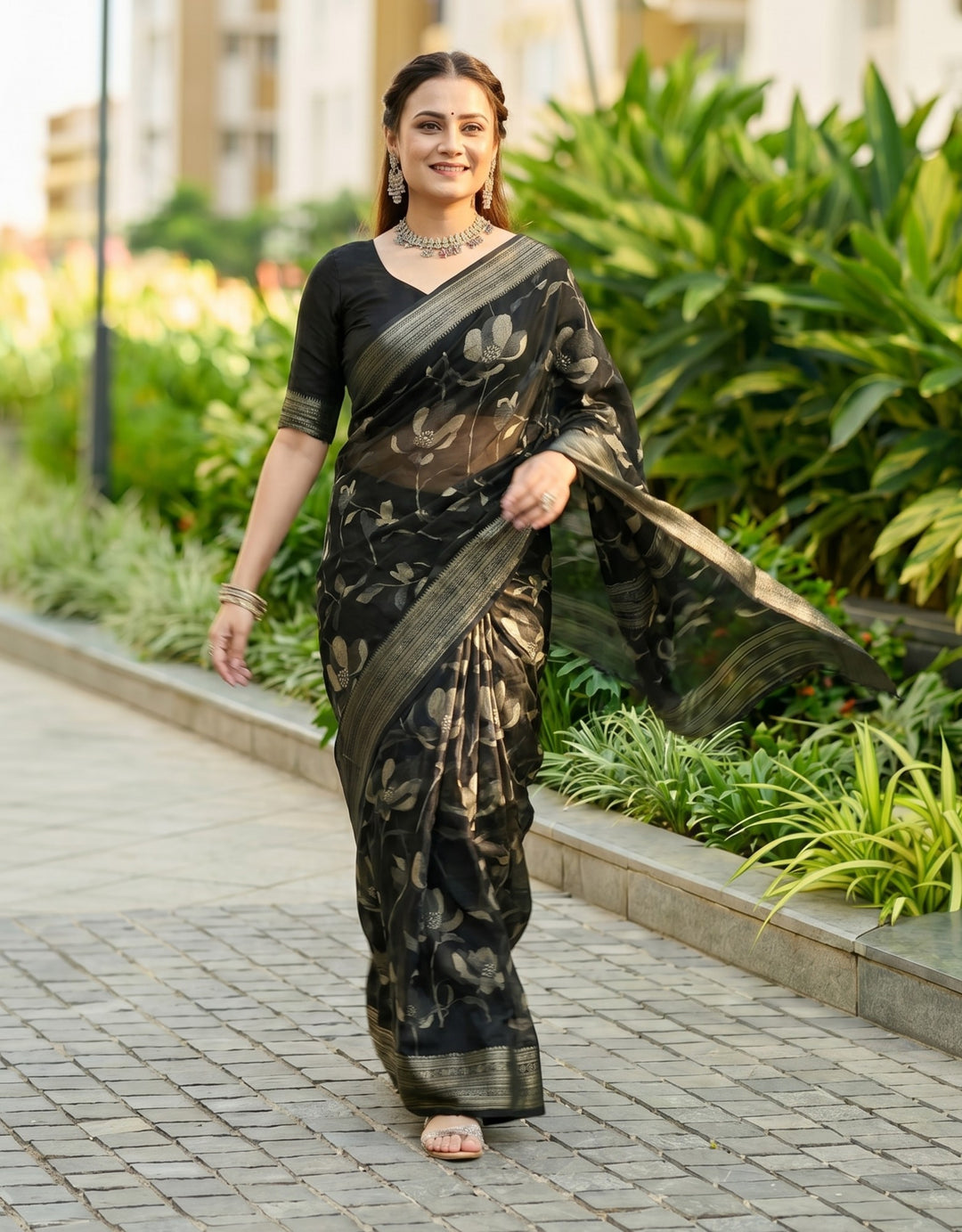 Ink & Elegance Saree