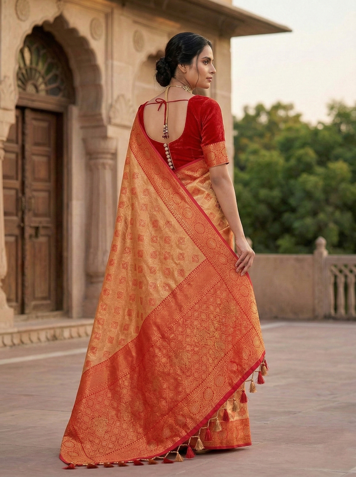 GANAPATI SWAROVSKI SOUTH INDIAN SAREE