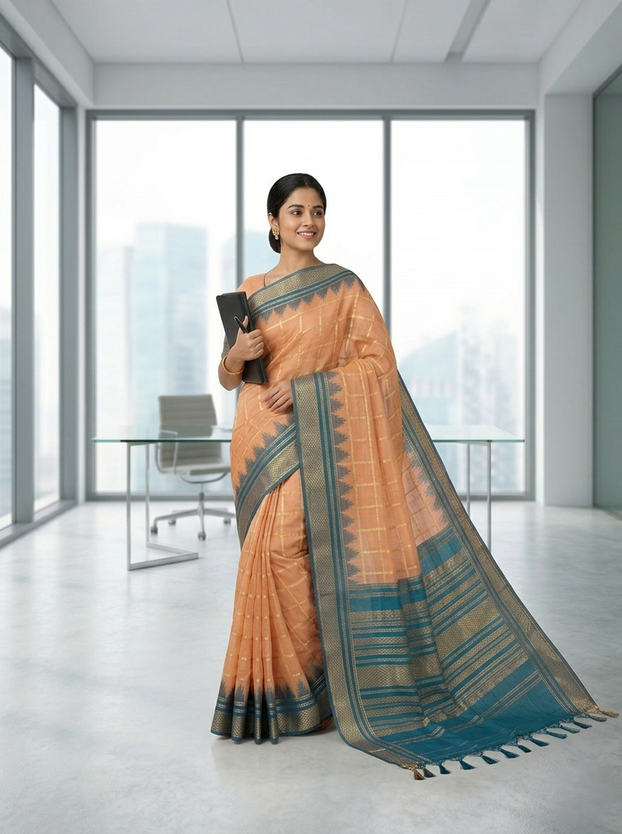KATPADAR TISSUE SAREE D-3292