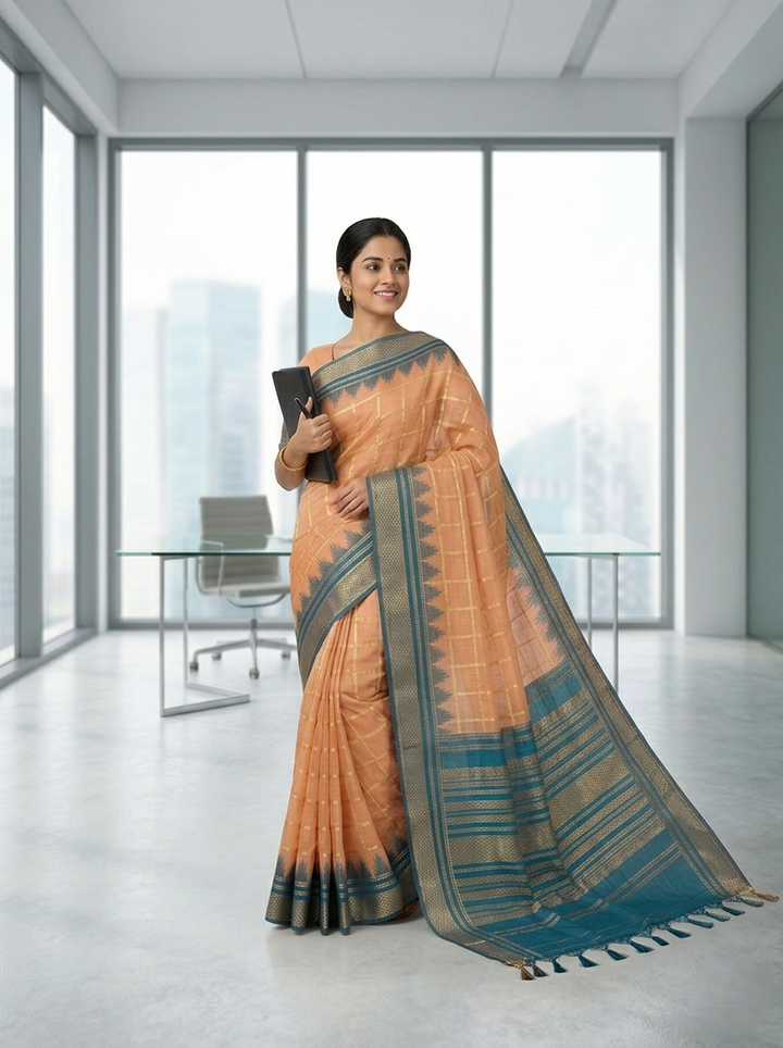 KATPADAR TISSUE SAREE D-3292