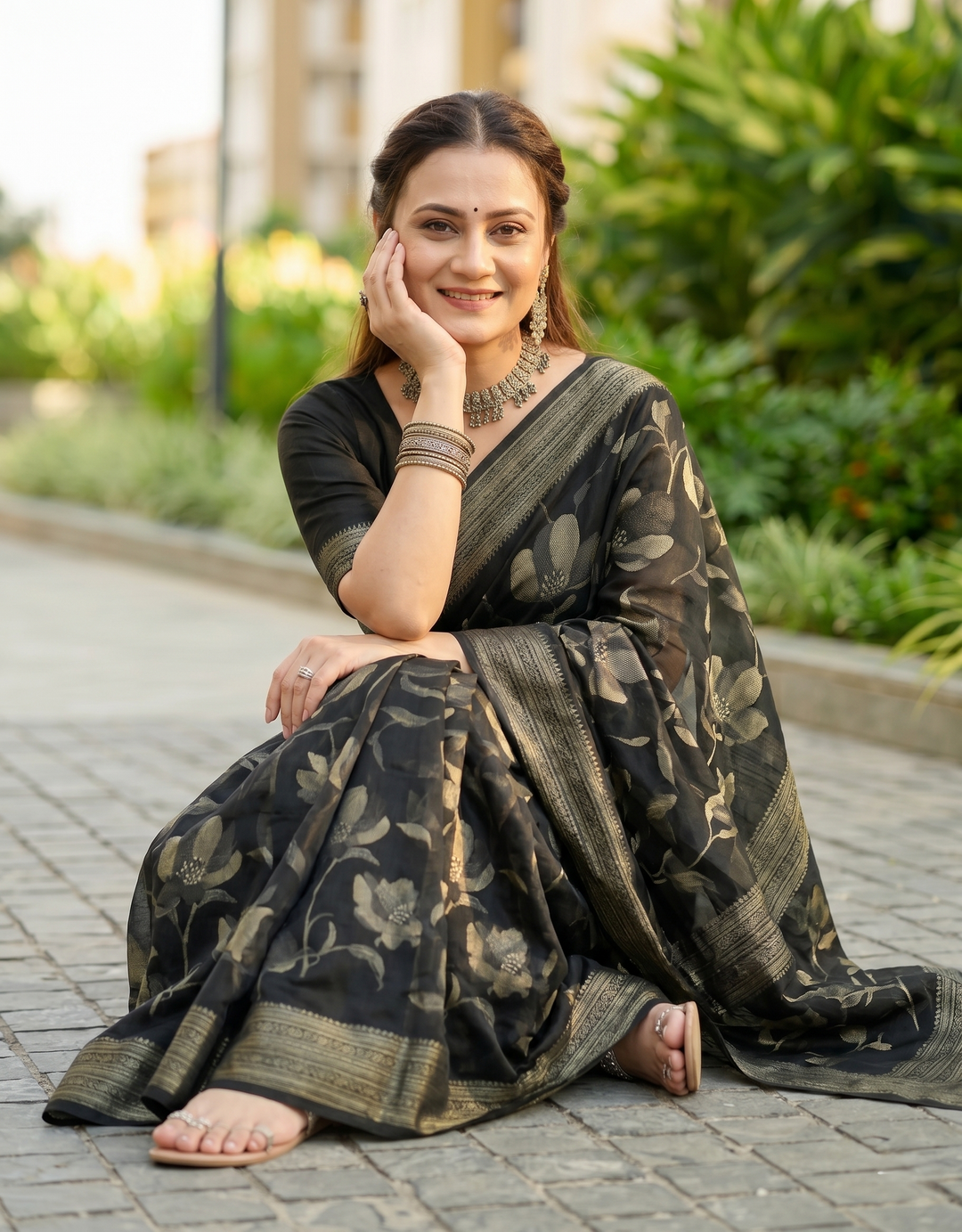 Ink & Elegance Saree