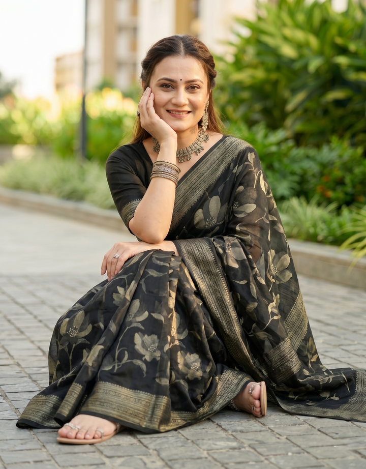 Ink & Elegance Saree