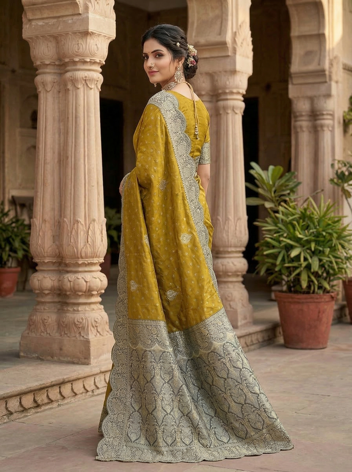 KESARIYA SOUTH INDIAN SAREE