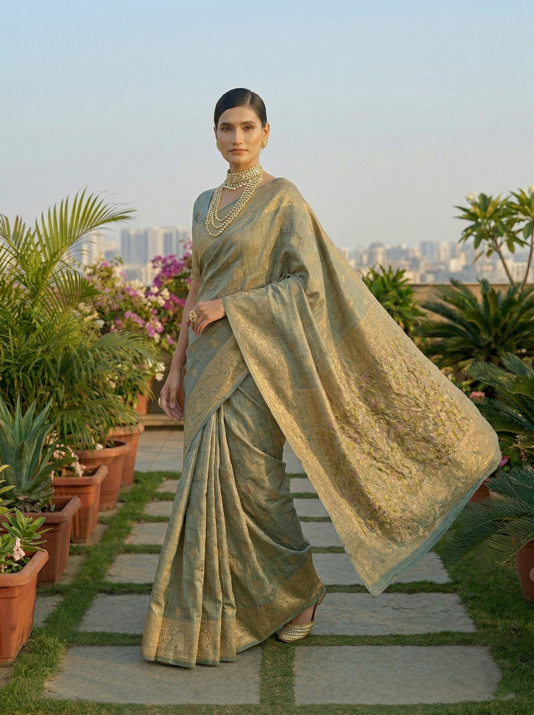 MADHURIMA RICH PALLU COTTON SAREE 0033