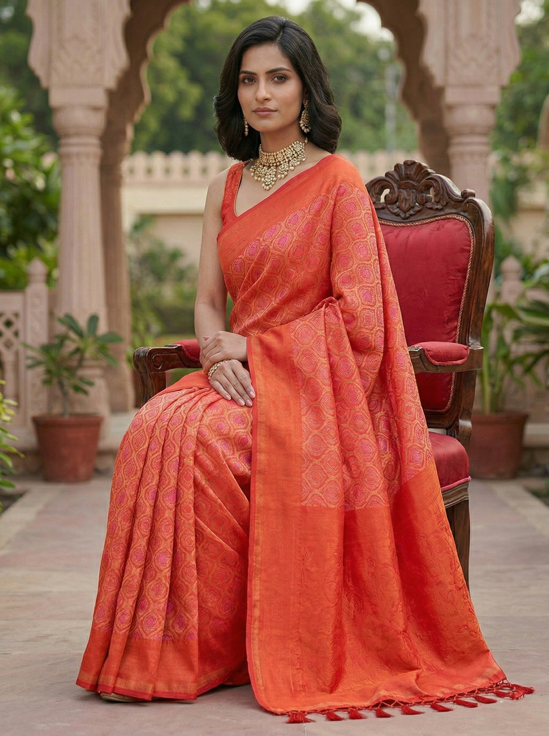 RANJANA SWAROVSKI SOUTH INDIAN SAREE 2258