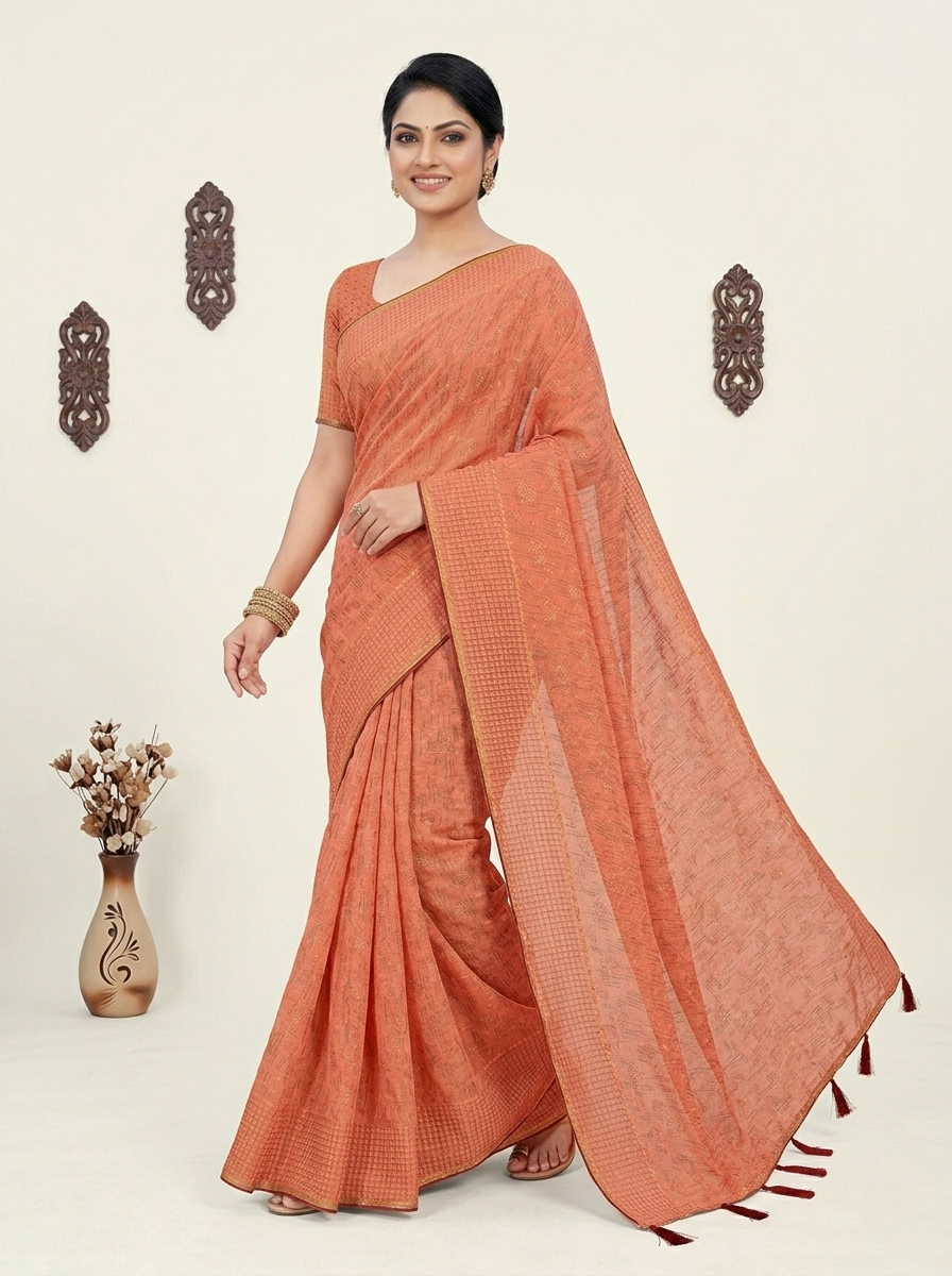 MALTI DAIMOND PRINTED SAREE