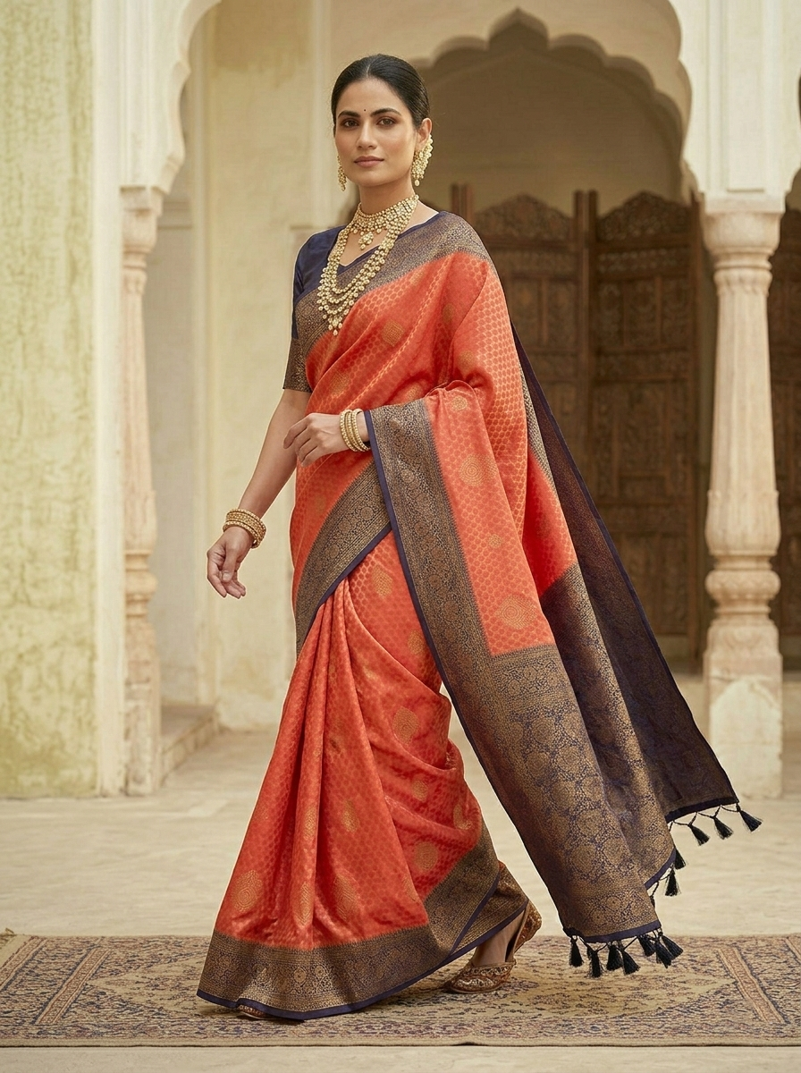 REKHA SWAROVSKI KATPADAR SAREE