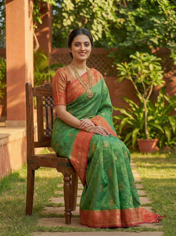 MILLENNIUM SWAROVSKI KATPADAR SAREE