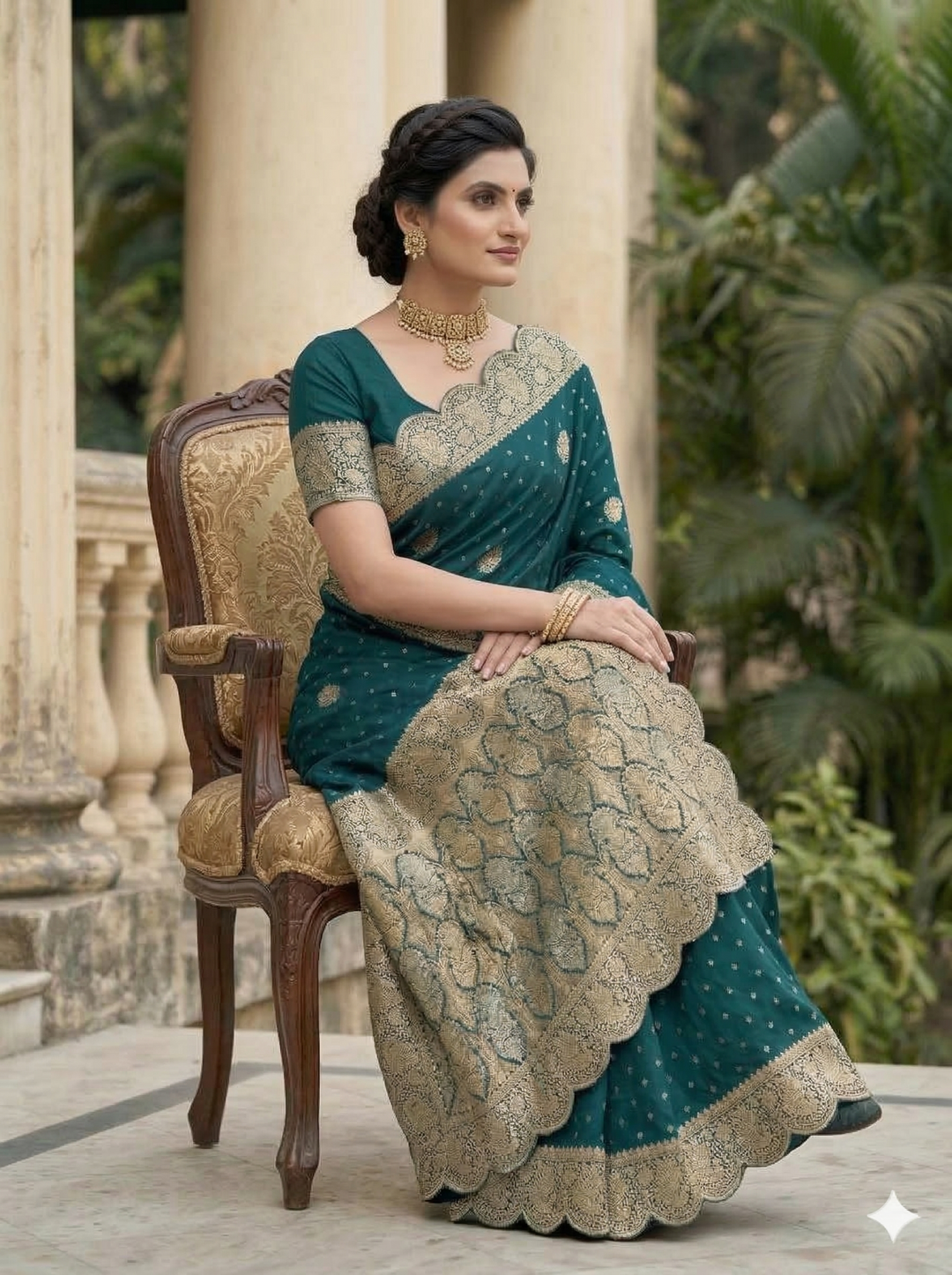 KESARIYA SOUTH INDIAN SAREE