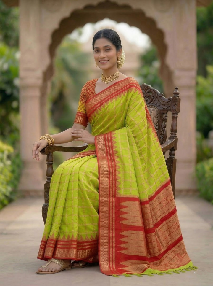 TISSUE KATPADAR SAREE D-3292