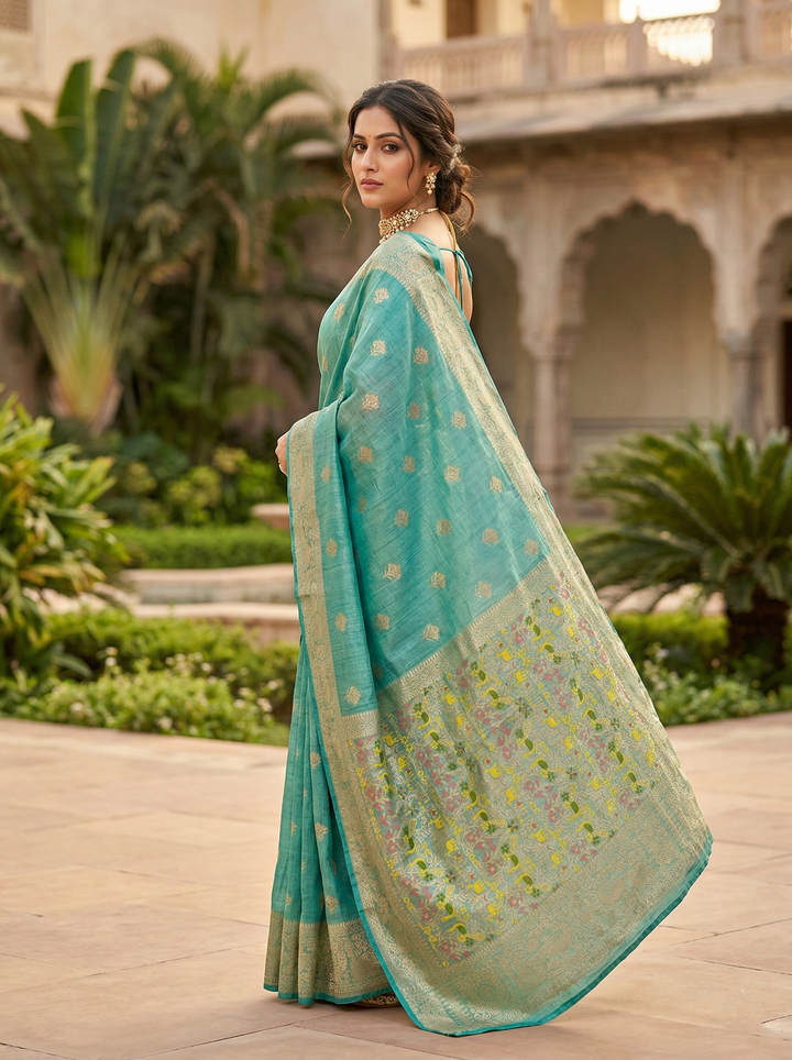 MADHURIMA RICH PALLU COTTON SAREE