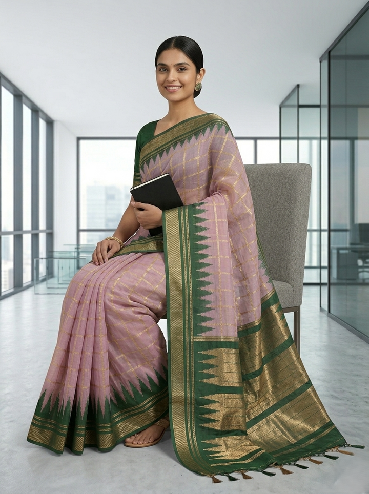 KATPADAR TISSUE SAREE D-3292