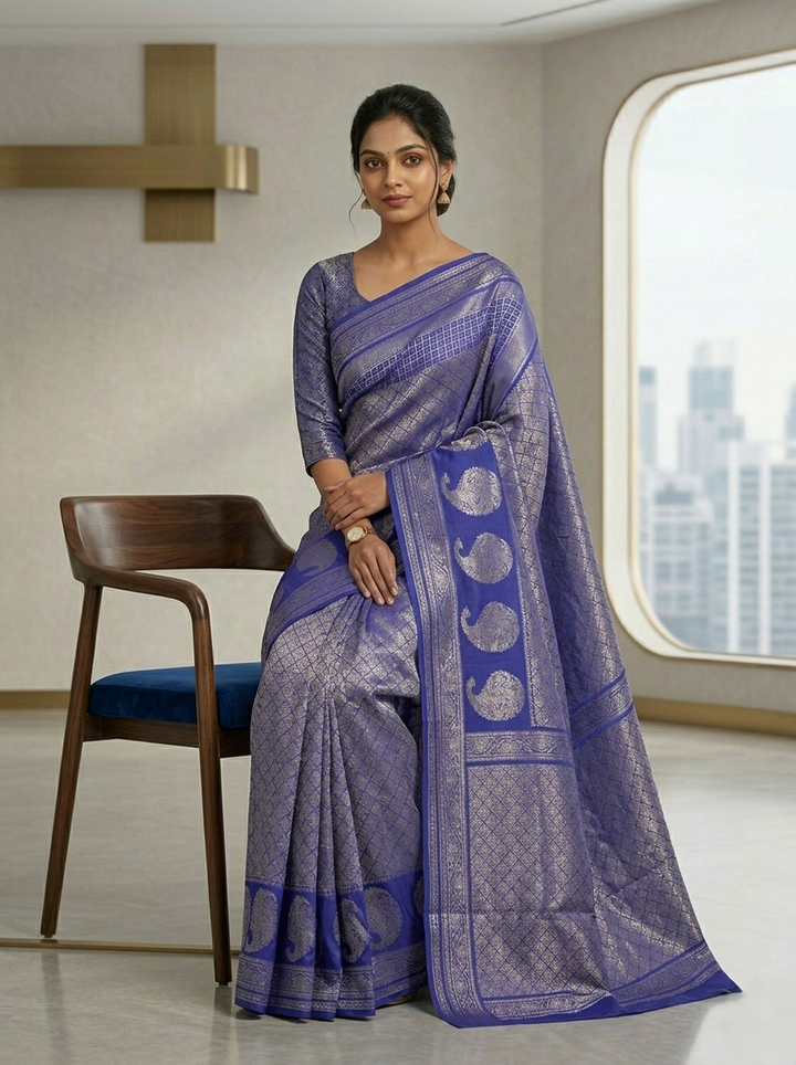 KATPADAR TISSUE SAREE D-3329