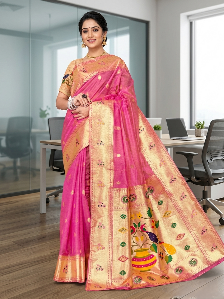 KATPADAR TISSUE SAREE D-795