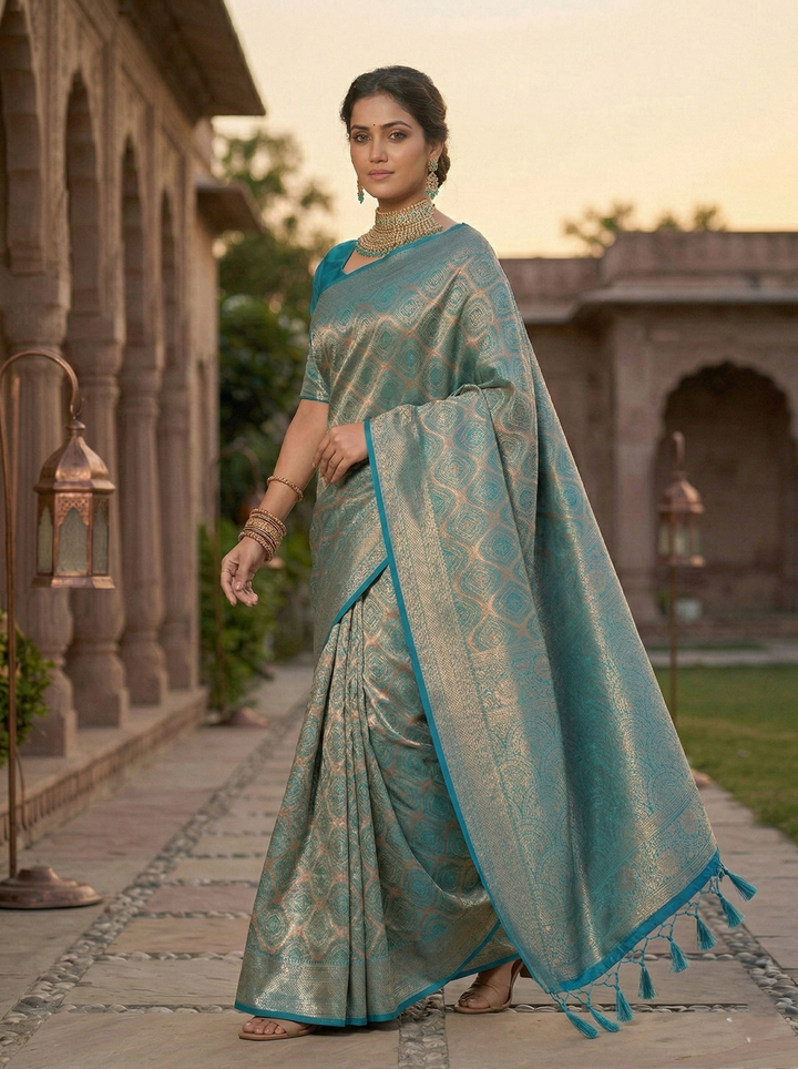 RANJANA SWAROVSKI SOUTH INDIAN SAREE 2258
