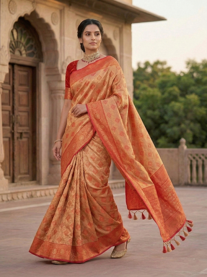 GANAPATI SWAROVSKI SOUTH INDIAN SAREE