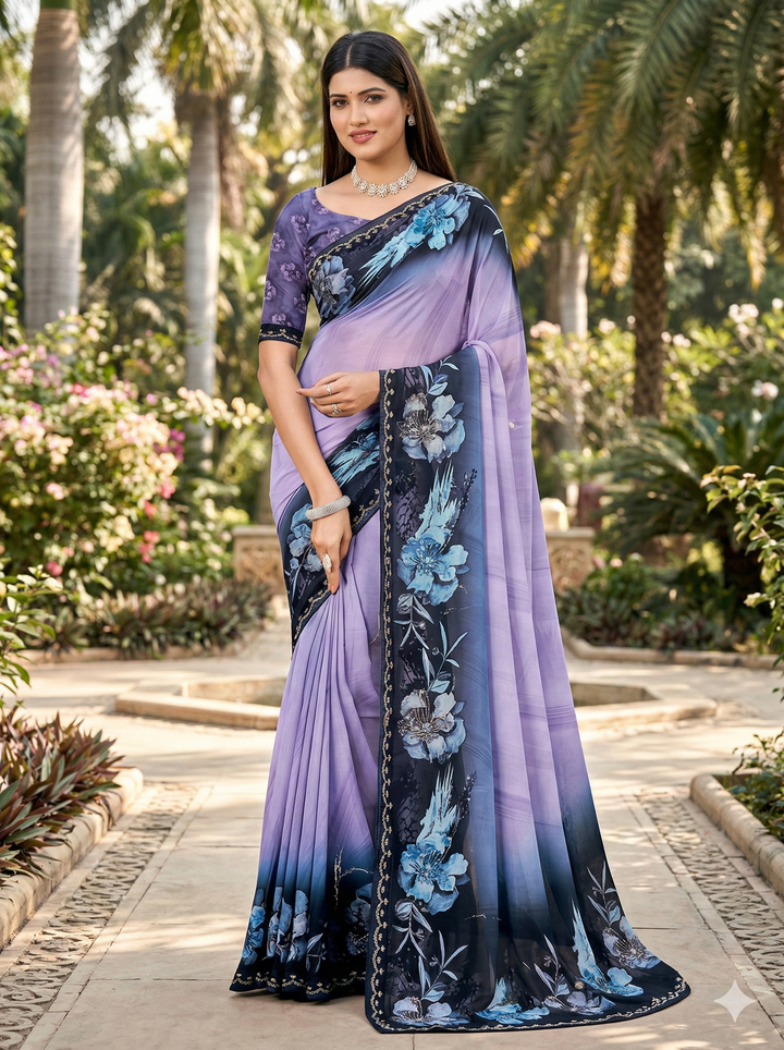 NIRVAA PRINTED SAREE