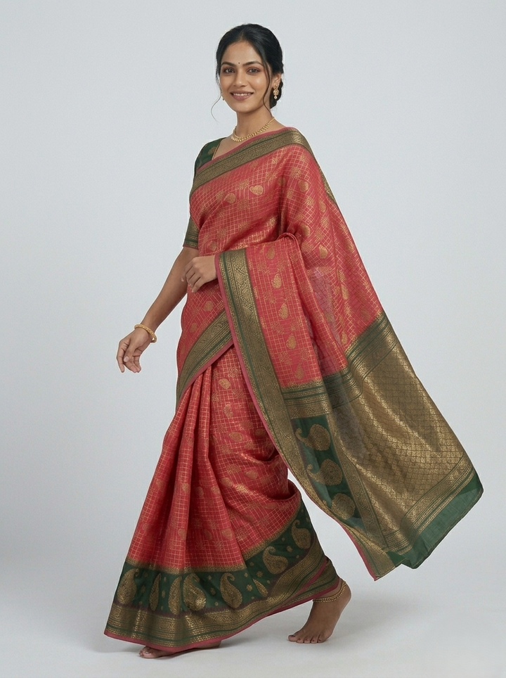 KATPADAR TISSUE SAREE D-750