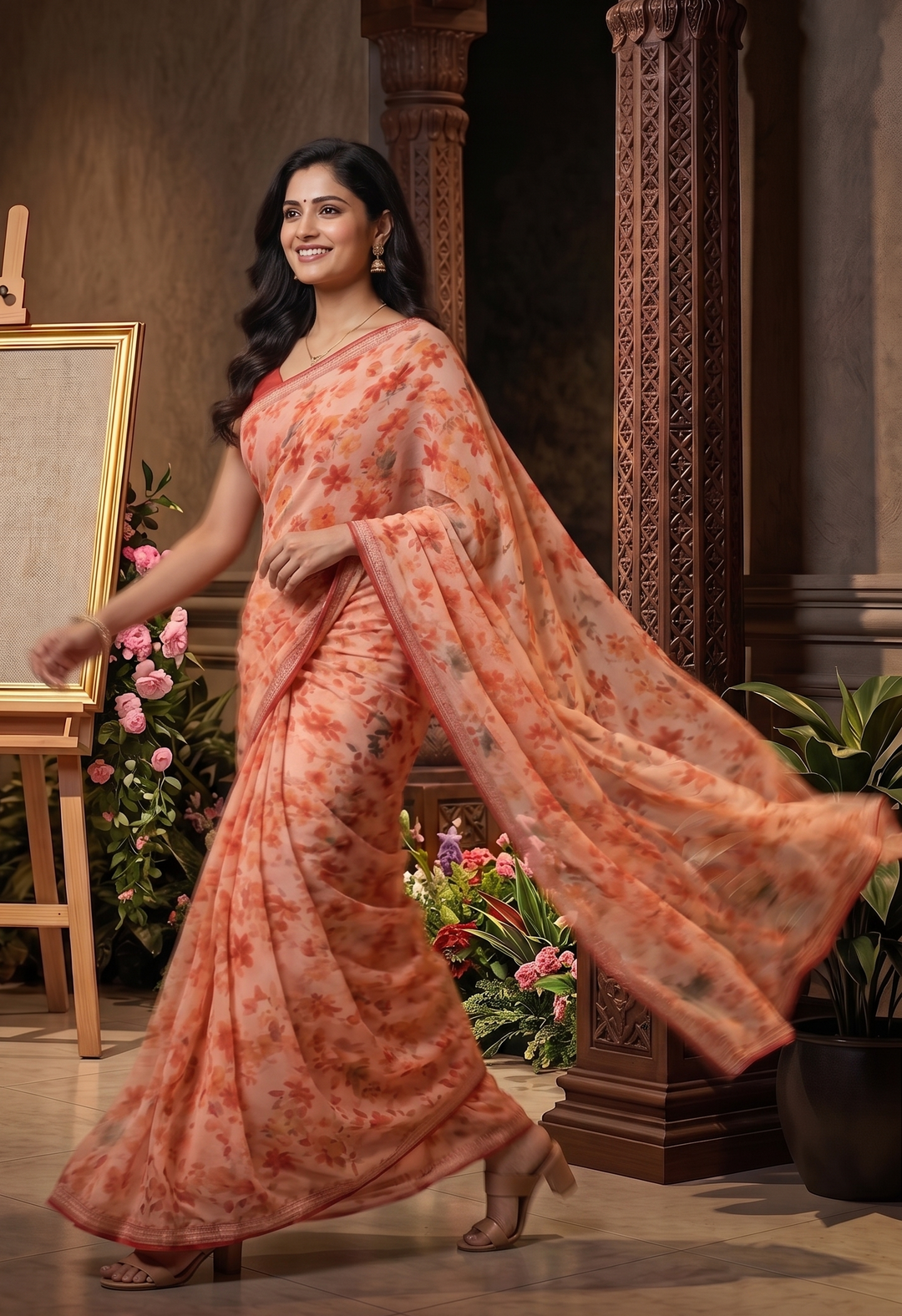 Serene Silhouettes Saree