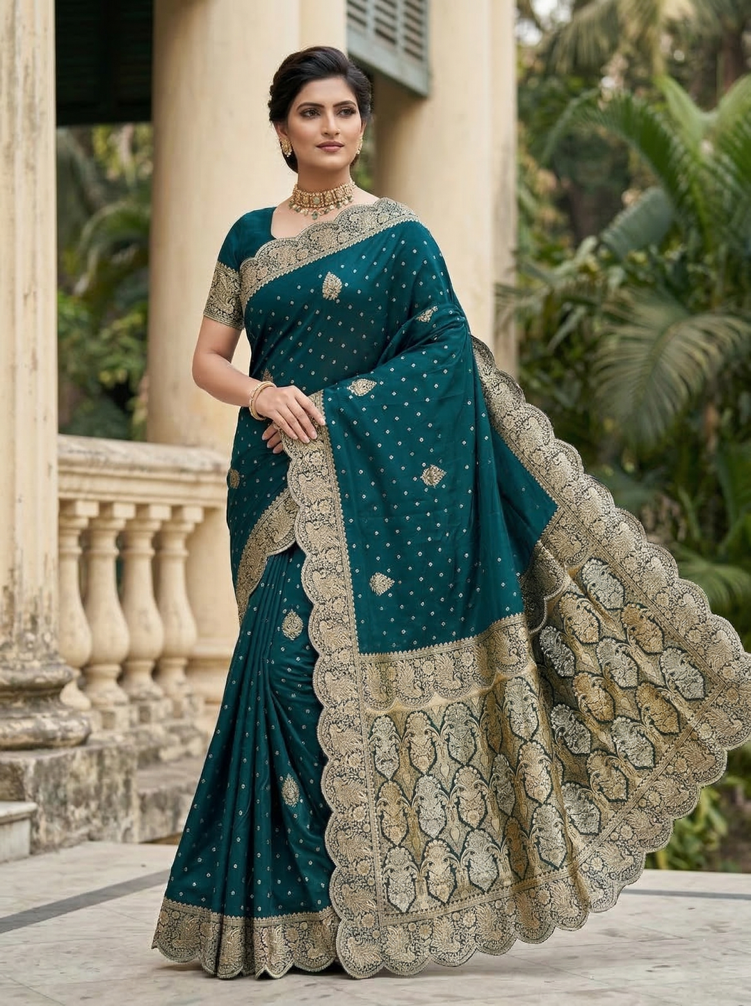 KESARIYA SOUTH INDIAN SAREE