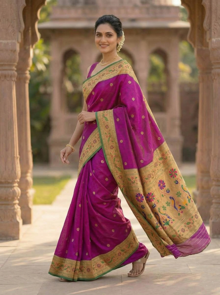 JULAHAA KATPADAR PAITHANI SAREE