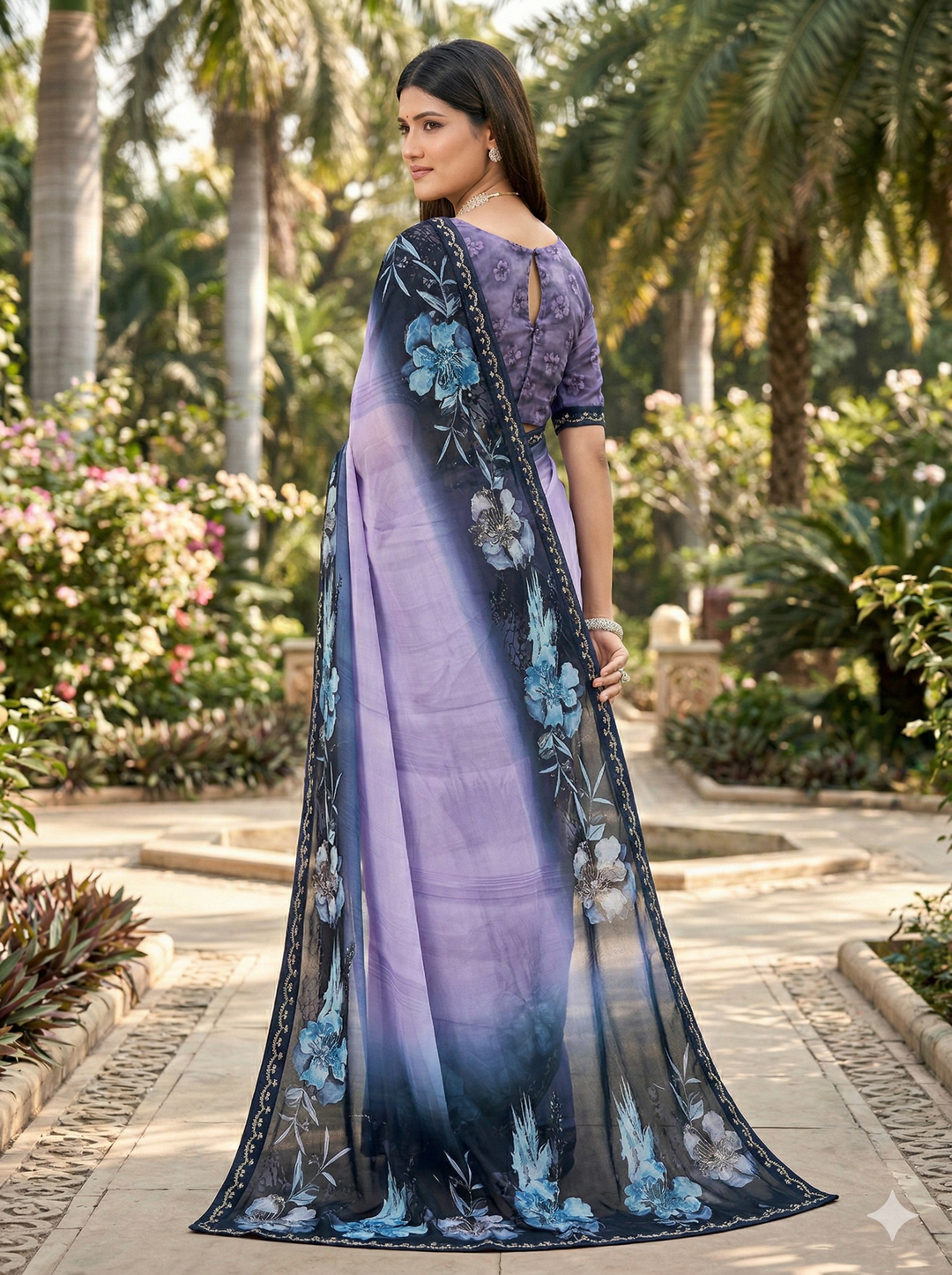 NIRVAA PRINTED SAREE