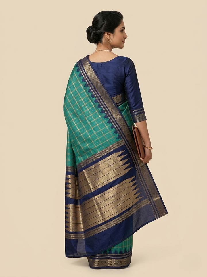TISSUE KATPADAR SAREE D-3292