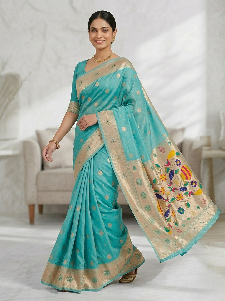 KATPADAR TISSUE SAREE D-7950