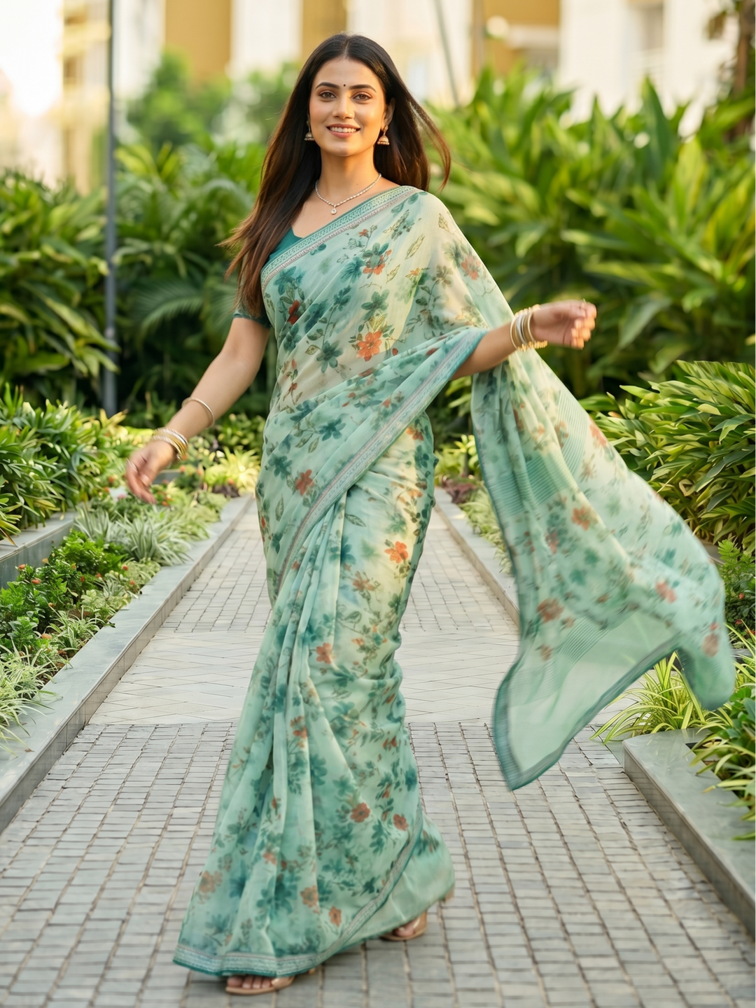 Serene Silhouettes Saree