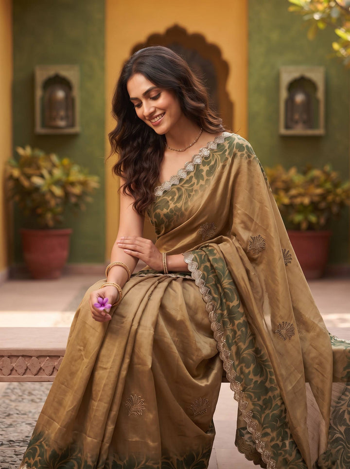 AURA STONE PINK SAREE