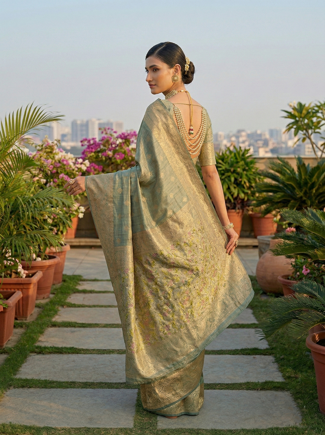 MADHURIMA RICH PALLU COTTON SAREE 0033