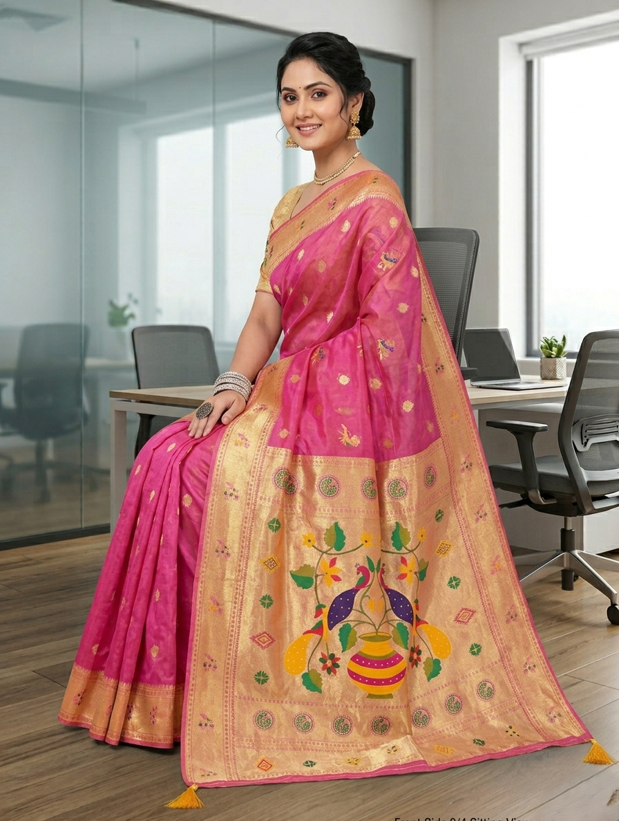 KATPADAR TISSUE SAREE D-795