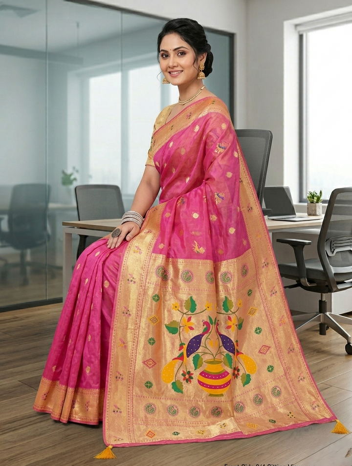 KATPADAR TISSUE SAREE D-795