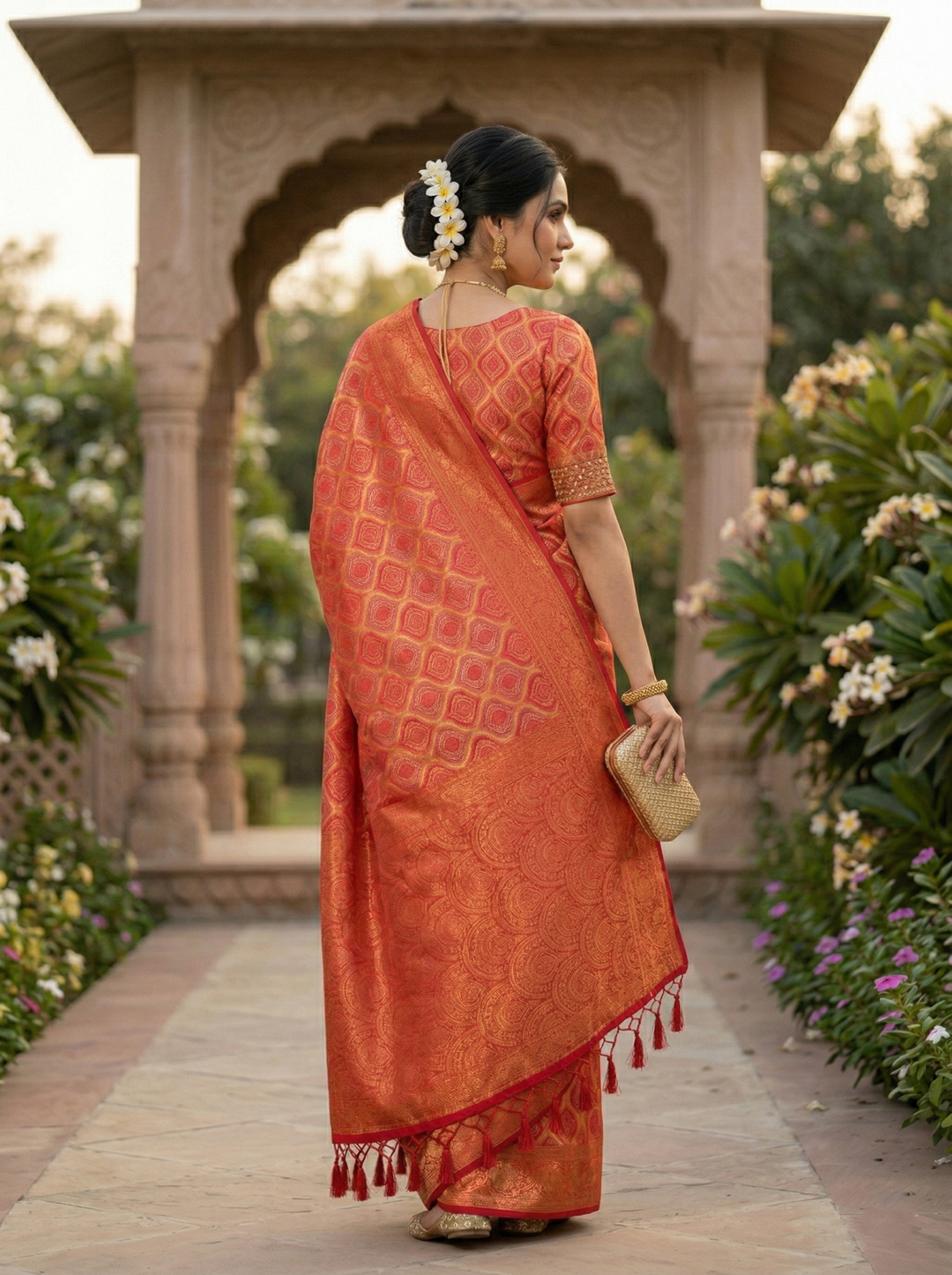 RANJANA SWAROVSKI SOUTH INDIAN SAREE