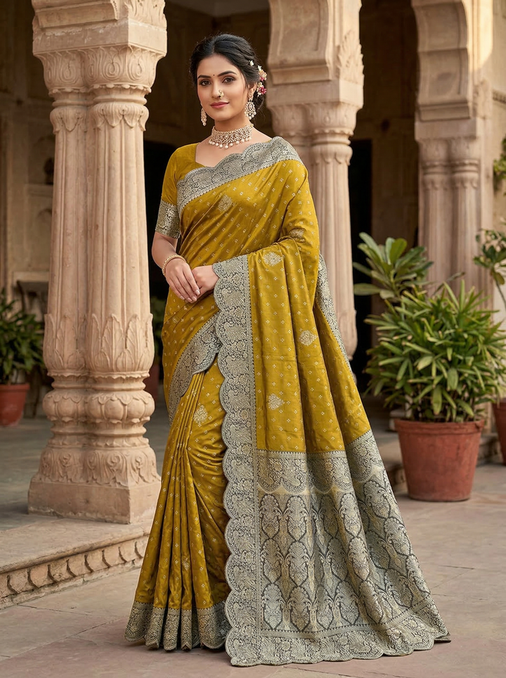 KESARIYA SOUTH INDIAN SAREE