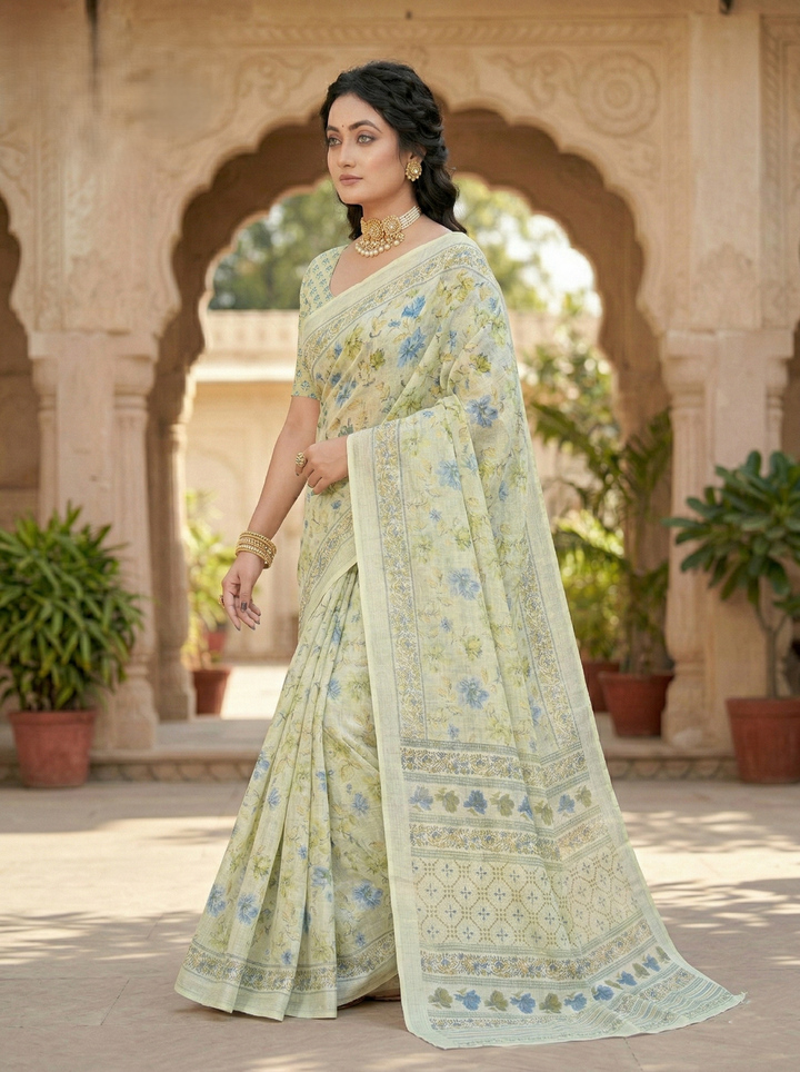 GHUNGHAT PRINTED SAREE
