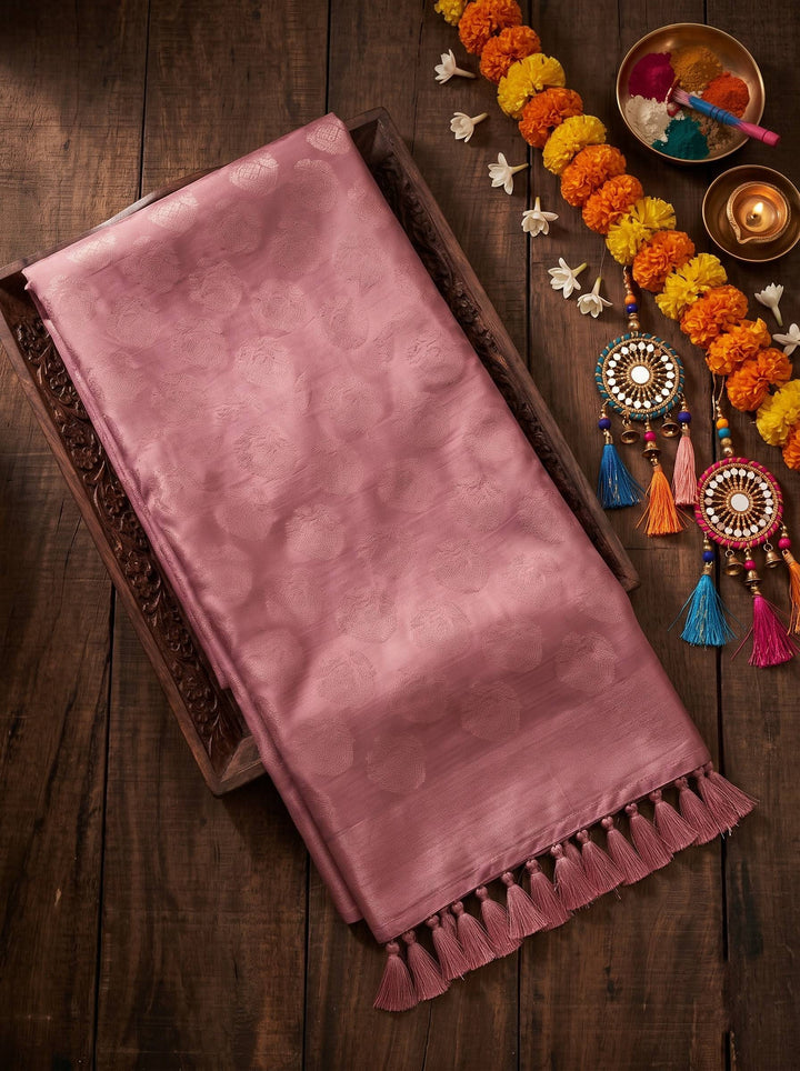 CRUSH TRENDING PINK SAREE