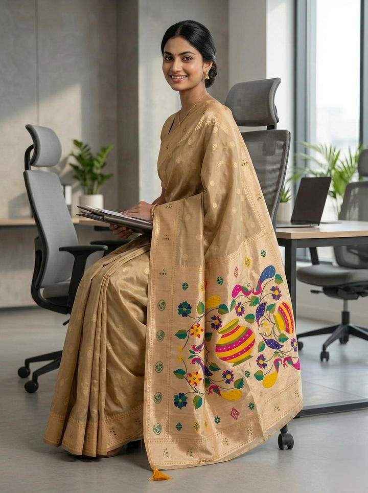 KATPADAR TISSUE SAREE D-7950