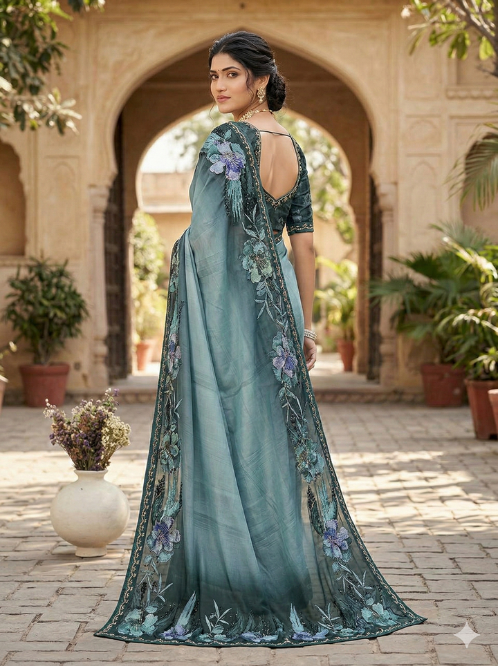 NIRVAA PRINTED SAREE
