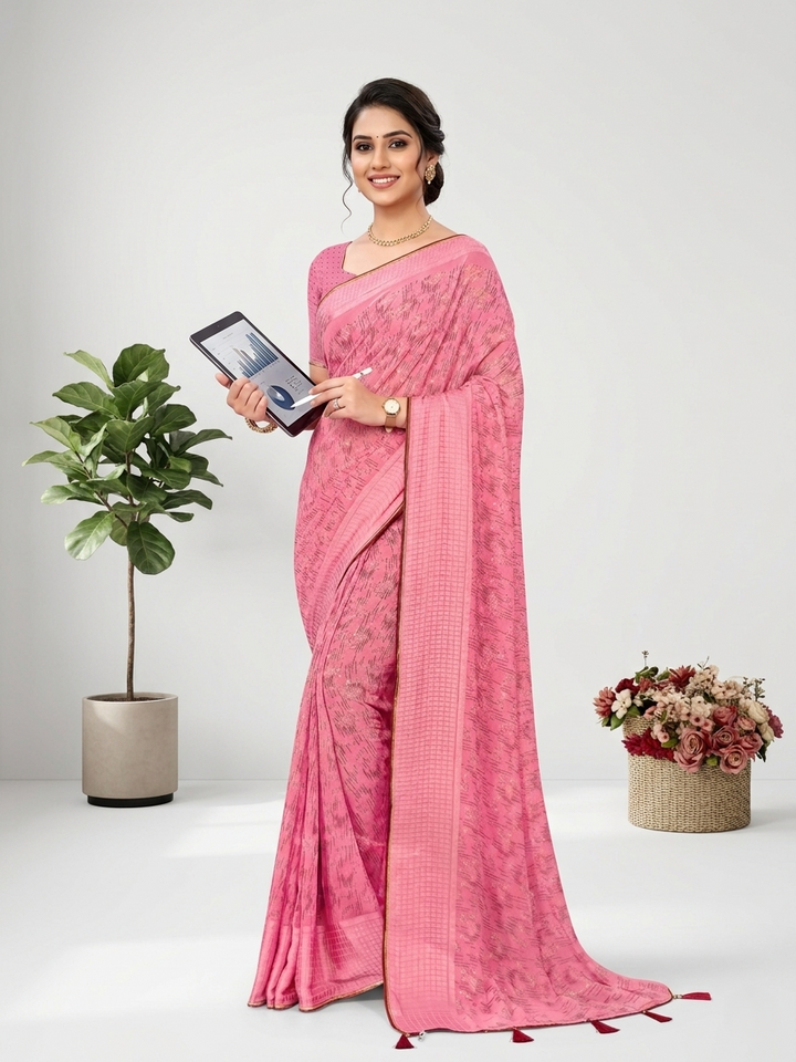 MALTI DAIMOND PRINTED SAREE