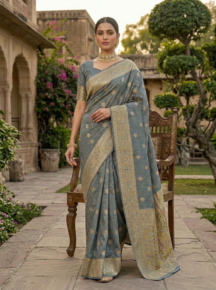 MADHURIMA RICH PALLU COTTON SAREE 0033